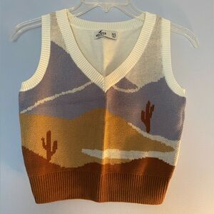 Hollister NWOT Women’s Western V-Neck Sweater Vest